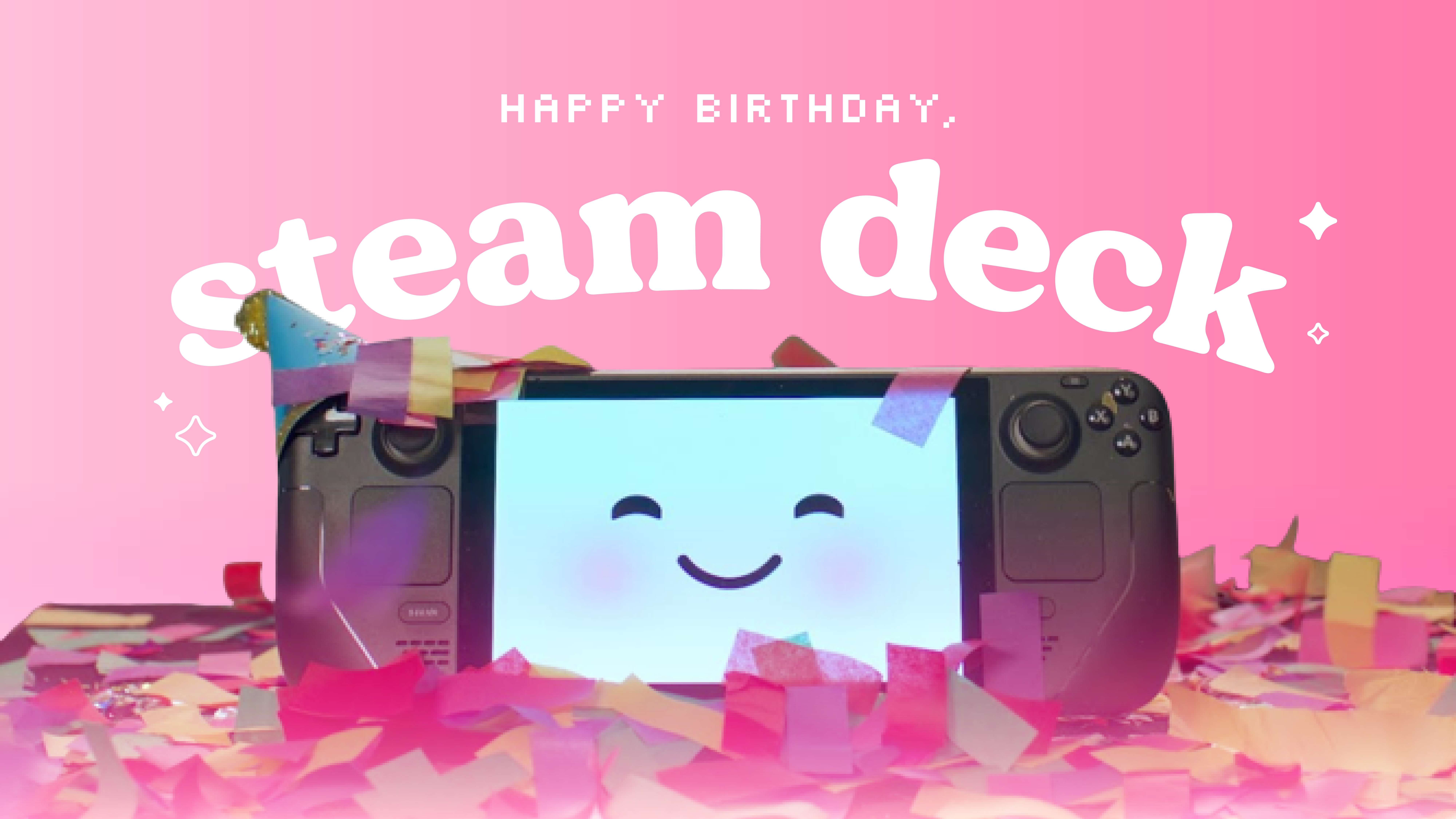 the steam deck is officially one year old, and it's sale time!