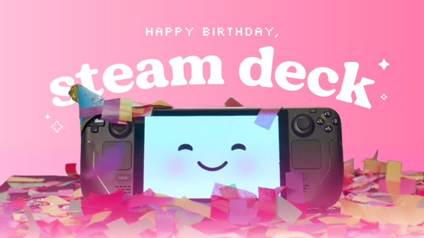 the steam deck is officially one year old, and it's sale time!