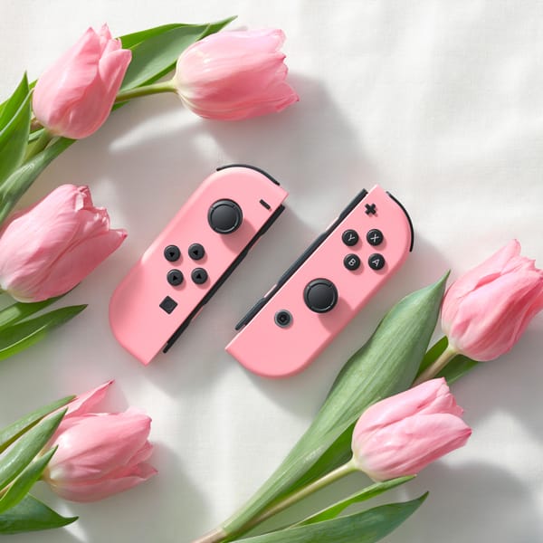 Official pastel pink joycons will arrive just in time for spring